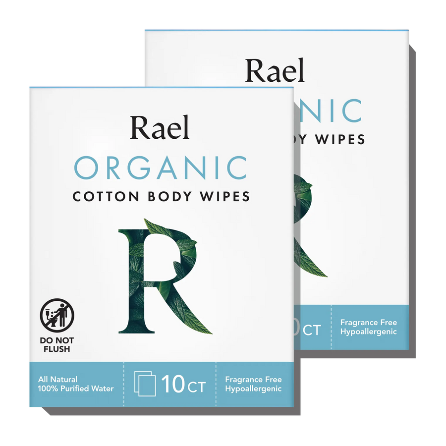 Organic Cotton Body Wipes - 2 Pack f3x