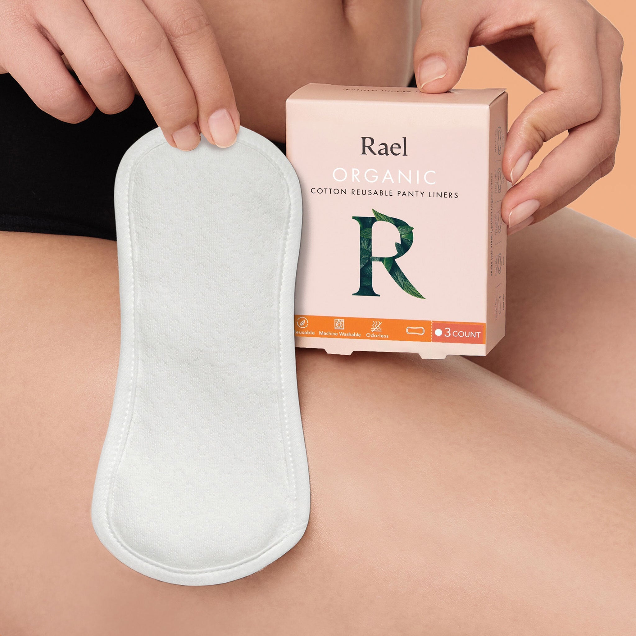 Reusable Cloth Panty Liners Made With Organic Cotton